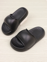 Summer Breathable Hard-Wearing Pillow Slides Cute Solid Color Platform Slippers Women