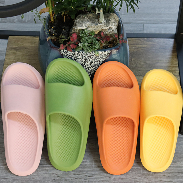 Summer Women Men Slides Thick Sole Eva Slippers Flat Shoes Indoor Slippers for Women