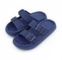 Double Adjustable Buckle Cloud Slides