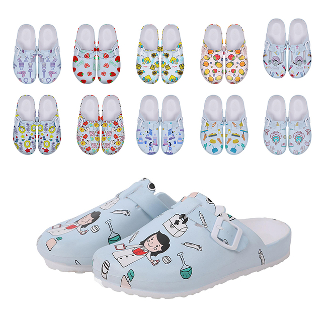 Medical Shoes Printing Nurse Clogs