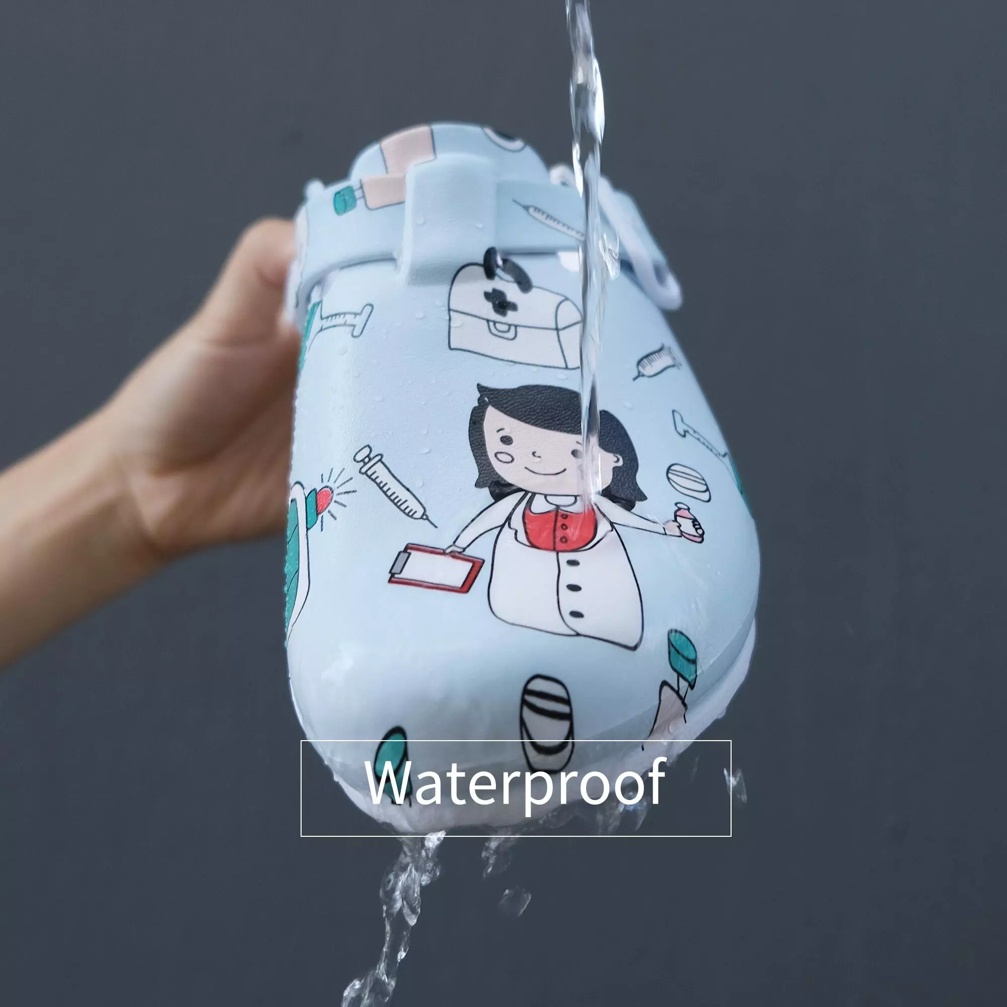 Women's Medical Shoes Printing Nurse Clogs