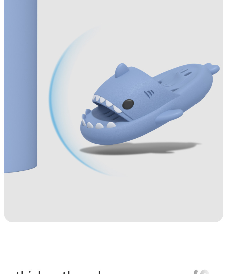 custom colorful EVA bathroom shark slippers 