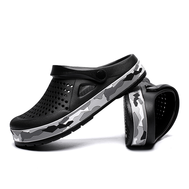 black clogs with strap