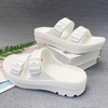  Double Buckle Platform Sandals