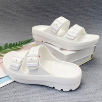  Double Buckle Platform Sandals