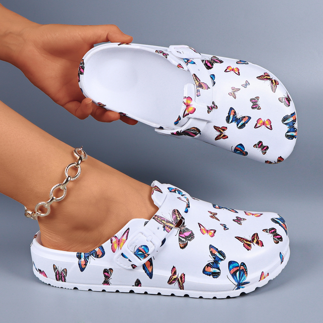 Women's Casual EVA Printed Clogs Shoes 