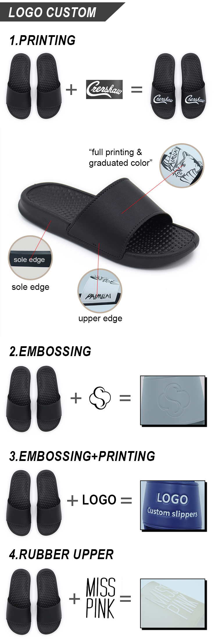 Custom Colorful EVA Slides