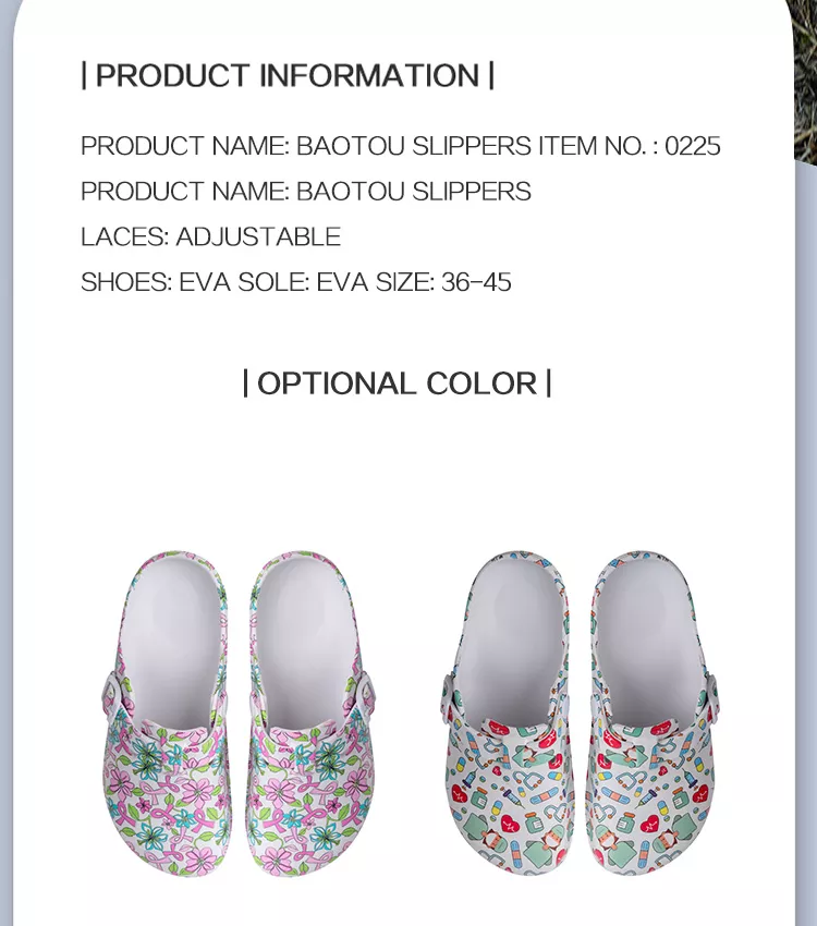Women's Medical Shoes Printing Nurse Clogs Women's Medical Shoes Printing Nurse Clogs