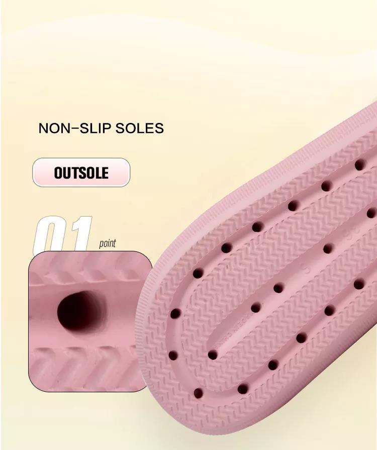 Double Adjustable Buckle Cloud wholesale Slippers 